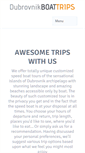Mobile Screenshot of dubrovnikboattrips.com